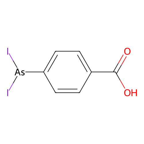 4-(Diiodoarsanyl)benzoic acid structure