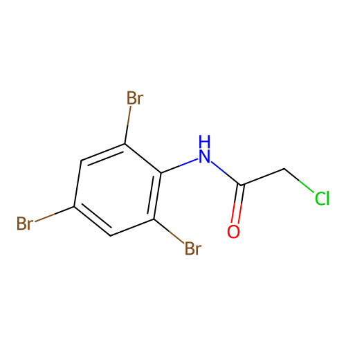 2-chloro-N-(2,4,6-tribromophenyl)acetamide structure