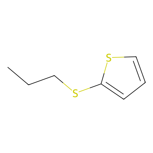 Thiophene, 2-propylthio structure