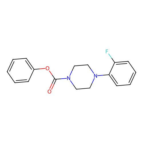 Phenyl 4-(2-fluorophenyl)piperazine-1-carboxylate structure