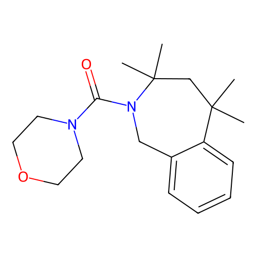 morpholin-4-yl(3,3,5,5-tetramethyl-1,3,4,5-tetrahydro-2H-2-benzazepin-2-yl)methanone structure