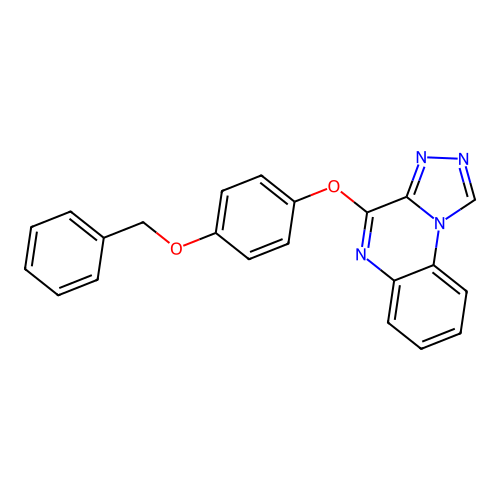 4-[4-(Benzyloxy)phenoxy][1,2,4]triazolo[4,3-a]quinoxaline structure