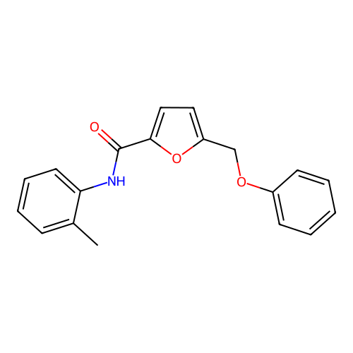 N-(2-methylphenyl)-5-(phenoxymethyl)furan-2-carboxamide structure