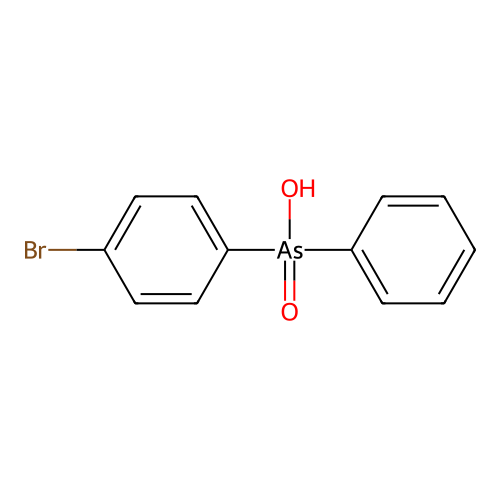 (4-溴苯基)苯胂酸 structure