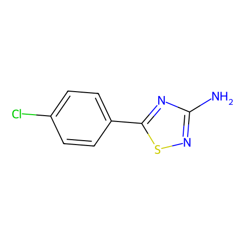 5-(4-Chlorophenyl)-1,2,4-thiadiazol-3-amine structure