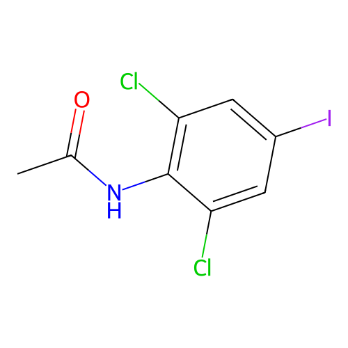 N-(2,6-二氯-4-碘苯基)乙酰胺 structure