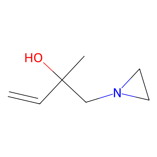 1-(Aziridin-1-yl)-2-methylbut-3-en-2-ol structure