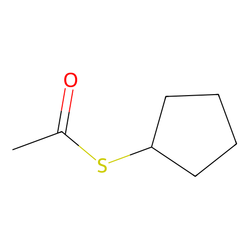 Cyclopentanethiol acetate structure