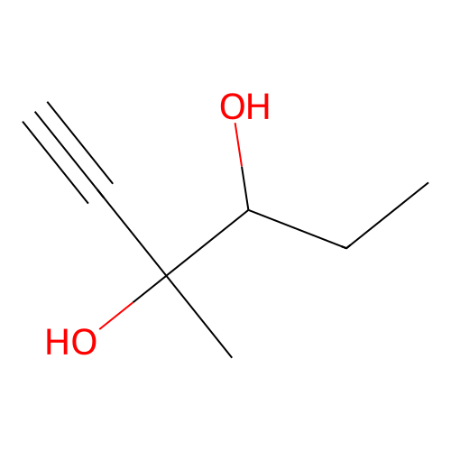 3-Methyl-hex-1-yne-3,4-diol structure