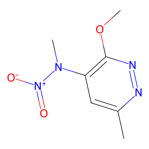 N-(3-methoxy-6-methylpyridazin-4-yl)-N-methylnitramide structure