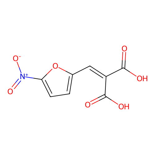 [(5-Nitrofuran-2-yl)methylidene]propanedioic acid structure
