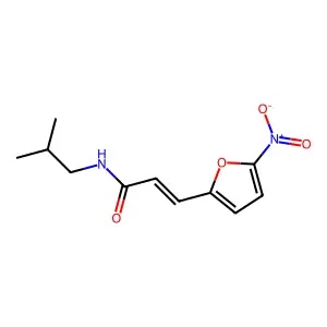 N-异丁基-5-硝基-2-呋喃基丙烯酰胺 structure