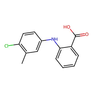 2-((4-Chloro-3-methylphenyl)amino)benzoic acid structure