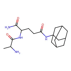 金刚烷酰胺-丙氨酰-异谷氨酰胺 structure