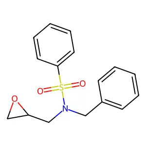 N-(Oxiran-2-ylmethyl)-N-(phenylmethyl)benzenesulfonamide structure
