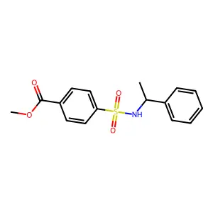 Methyl 4-[(1-phenylethyl)sulfamoyl]benzoate structure