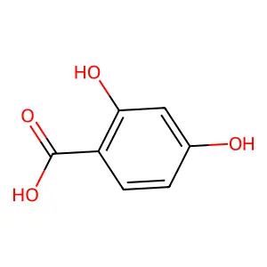 2,4-二羟基苯甲酸 structure