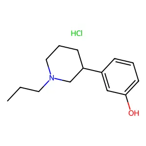 Phenol, 3-(1-propyl-3-piperidinyl)-, hydrochloride structure