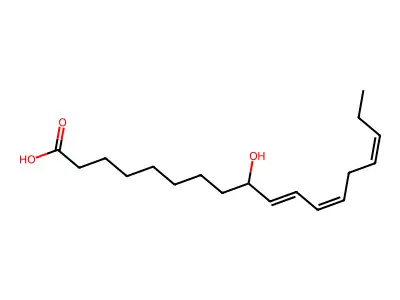 (9S)-9-羟基十八碳-10,12,15-三烯酸 structure