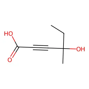 4-羟基-4-甲基-2-己炔酸 structure