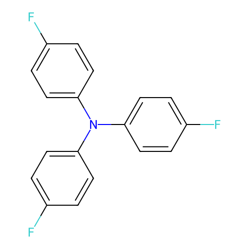 Benzenamine, 4-fluoro-N,N-bis(4-fluorophenyl)- structure