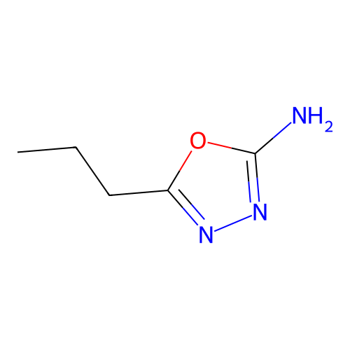 5-Propyl-1,3,4-oxadiazol-2-amine structure