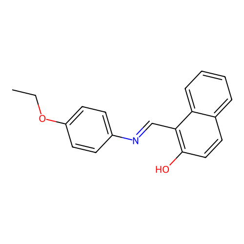 1-(4-Ethoxyphenyliminomethyl)-2-naphthol structure