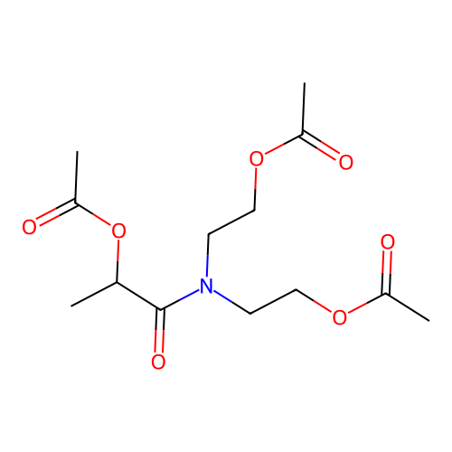 {[2-(Acetyloxy)propanoyl]imino}diethane-2,1-diyl diacetate structure