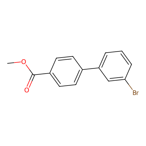 Methyl 4-(3-bromophenyl)benzoate structure