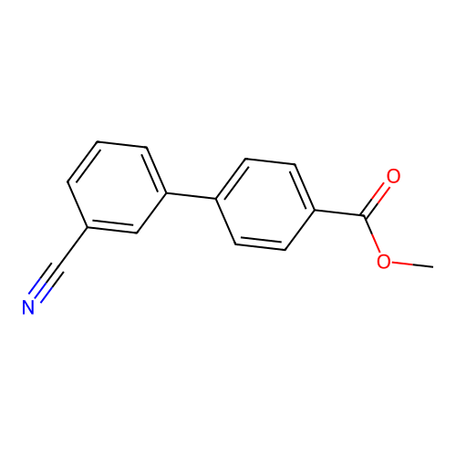 Methyl 4-(3-cyanophenyl)benzoate structure