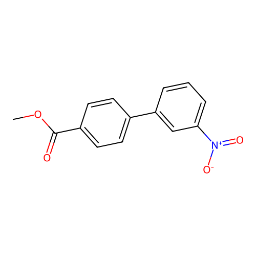 Methyl 4-(3-nitrophenyl)benzoate structure