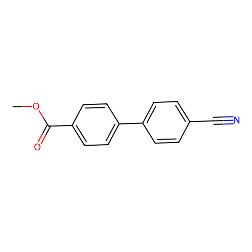 Methyl 4-(4-cyanophenyl)benzoate structure