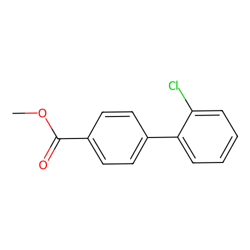 Methyl 2'-chloro-1,1'-biphenyl-4-carboxylate structure
