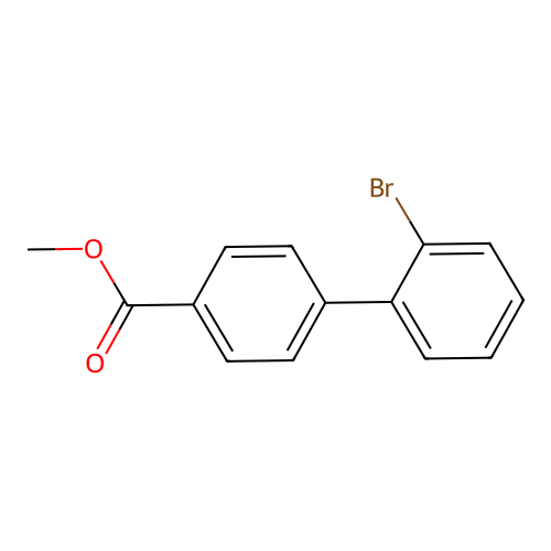[1,1'-Biphenyl]-4-carboxylic acid, 2'-bromo-, methyl ester structure