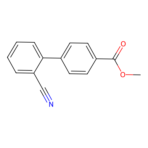 Methyl 4-(2-cyanophenyl)benzoate structure