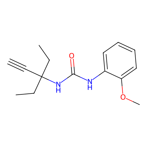 1-(3-Ethylpent-1-yn-3-yl)-3-(2-methoxyphenyl)urea structure