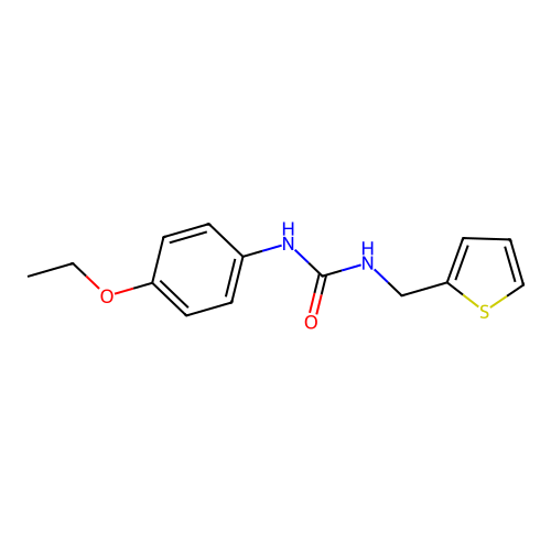 1-(4-Ethoxyphenyl)-3-(thiophen-2-ylmethyl)urea structure