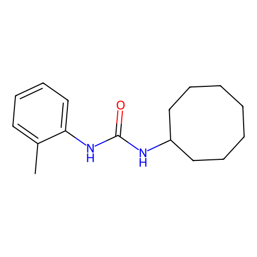 1-Cyclooctyl-3-(2-methylphenyl)urea structure