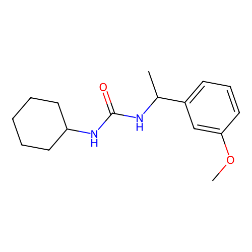 1-Cyclohexyl-3-[1-(3-methoxyphenyl)ethyl]urea structure