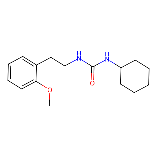 1-Cyclohexyl-3-[2-(2-methoxyphenyl)ethyl]urea structure