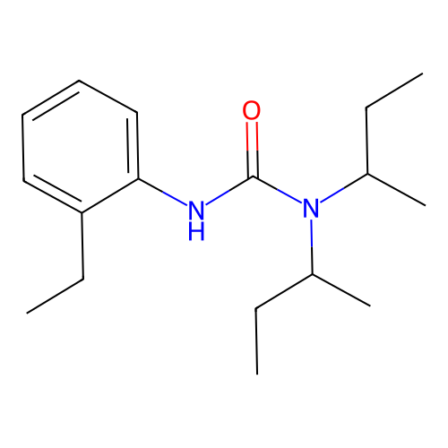 1,1-Dibutan-2-yl-3-(2-ethylphenyl)urea structure
