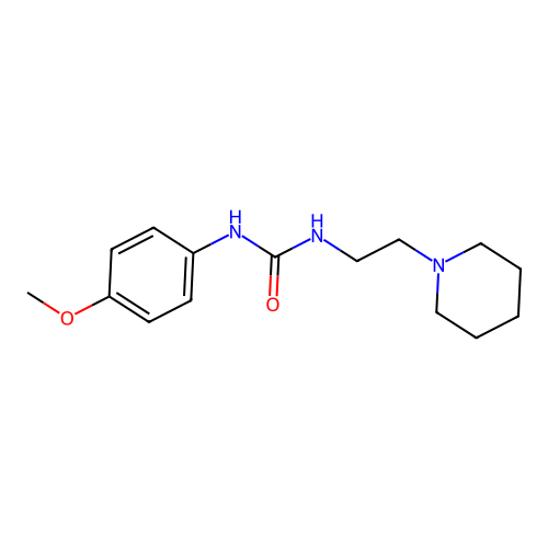 1-(4-Methoxyphenyl)-3-(2-piperidin-1-ylethyl)urea structure