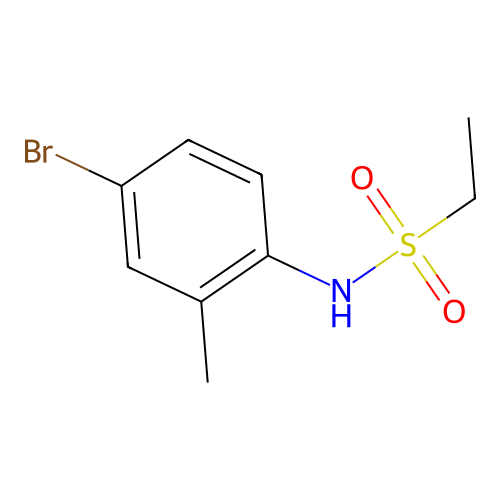 N-(4-bromo-2-methylphenyl)ethanesulfonamide structure