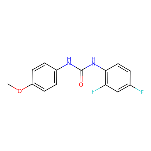1-(2,4-Difluorophenyl)-3-(4-methoxyphenyl)urea structure
