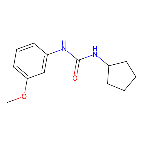1-Cyclopentyl-3-(3-methoxyphenyl)urea structure