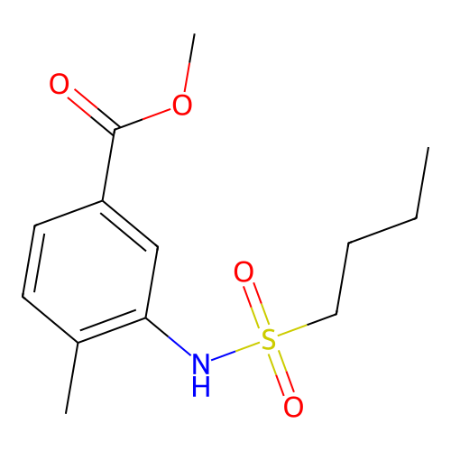 Methyl 3-[(butylsulfonyl)amino]-4-methylbenzoate structure