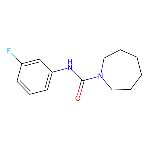 N-(3-fluorophenyl)azepane-1-carboxamide structure