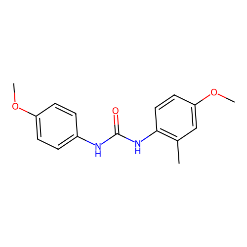 1-(4-Methoxy-2-methylphenyl)-3-(4-methoxyphenyl)urea structure
