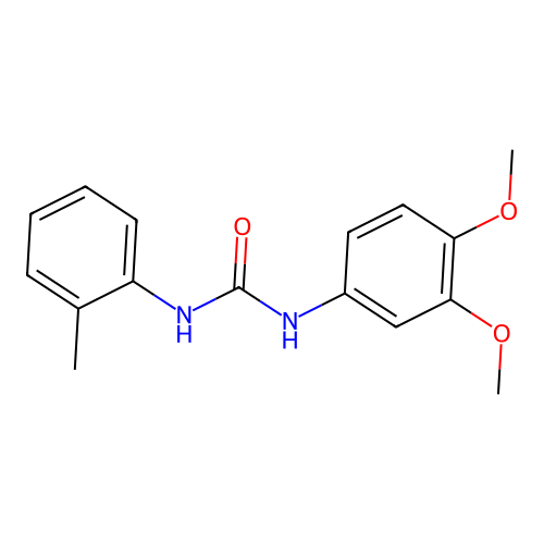 1-(3,4-Dimethoxyphenyl)-3-(2-methylphenyl)urea structure