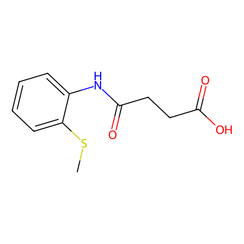 4-{[2-(Methylthio)phenyl]amino}-4-oxobutanoic acid structure